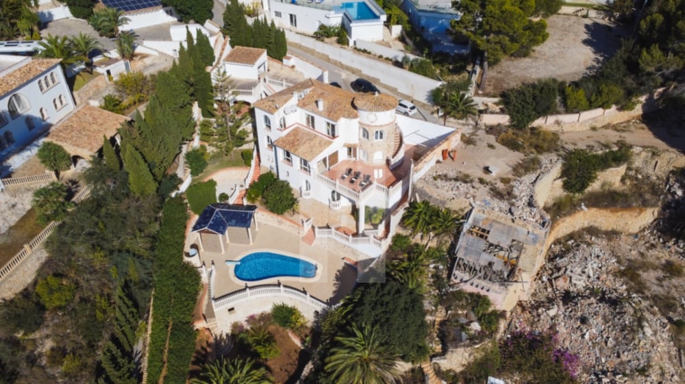 Villa en primera línea de mar en Moraira Cap Blanc