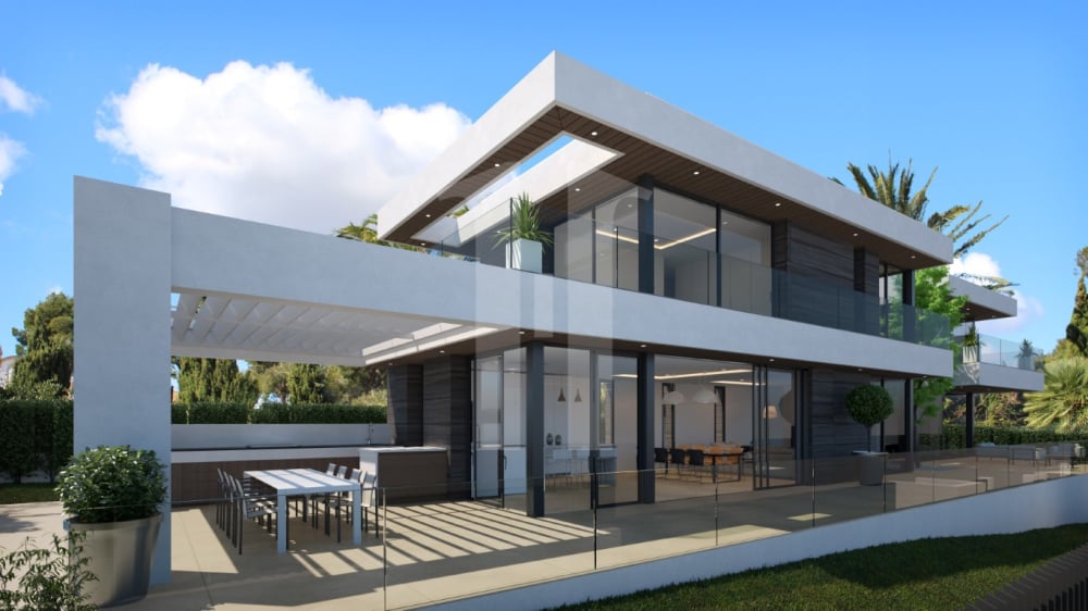 Excepcional villa moderna en venta en Jávea con vistas al mar.