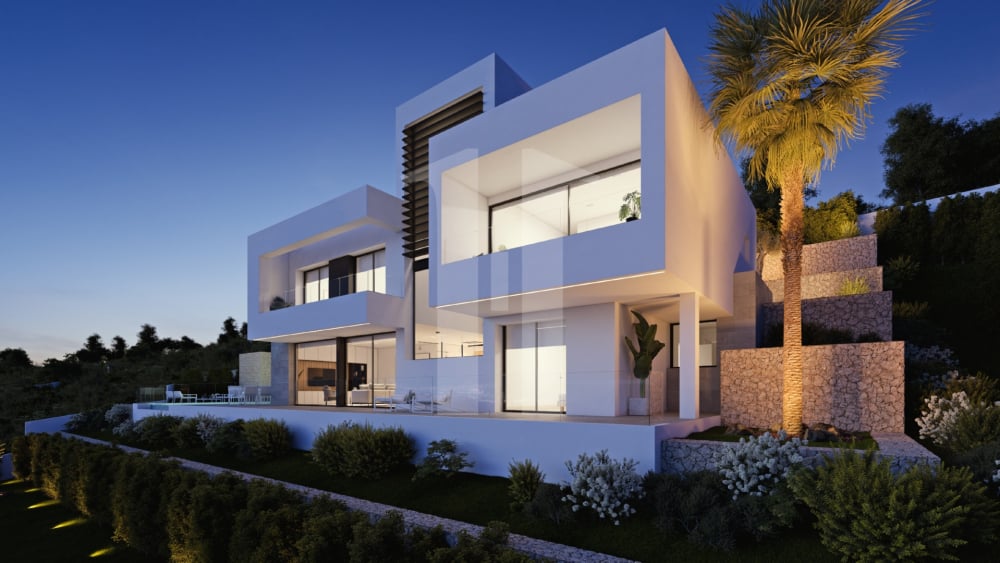 Villa en venta en Altea con vistas de 360° al mar