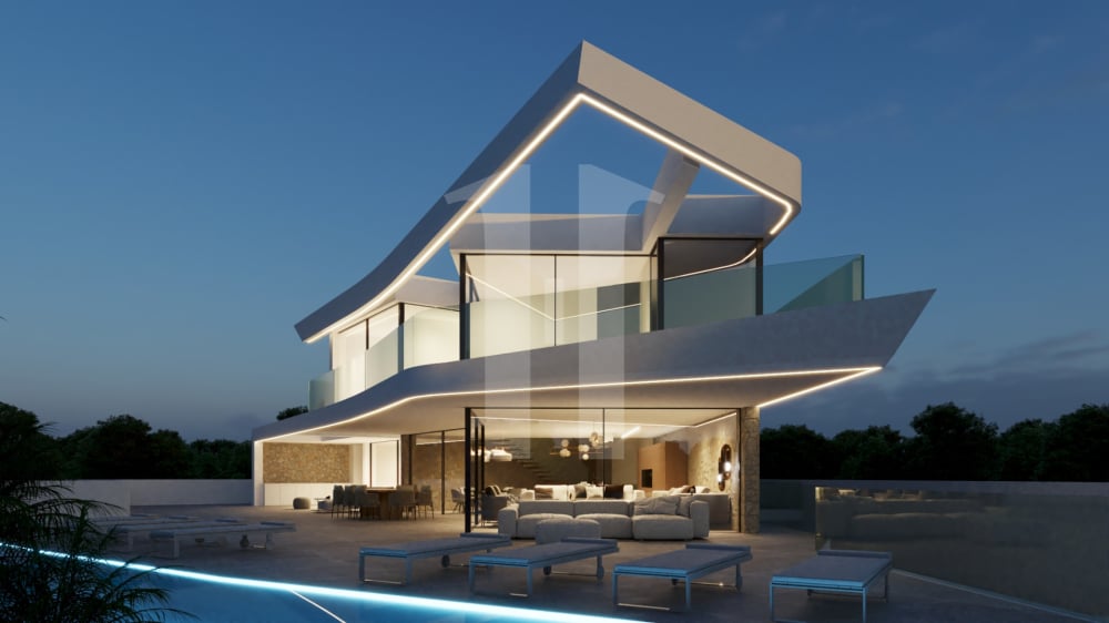 Villa en venta en Moraira de nueva construcción
